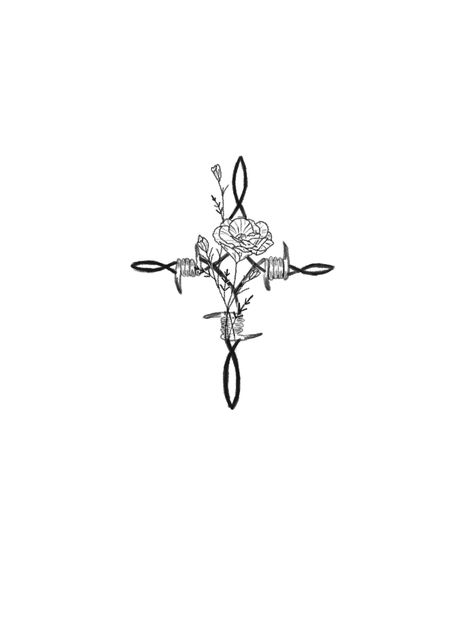 Cross With Barbed Wire Tattoo, Country Floral Tattoo, Country Minimalist Tattoo, Fly High Cowboy Tattoo, Country Skull Tattoo, Spine Western Tattoos, Cool First Tattoos For Women, Barbwire Leg Tattoo, Western Behind The Ear Tattoos