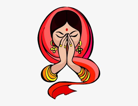 Namaskar Hands Images, Namaskar Hands, Namaste Images, Hands Images, Marriage Wall Art, Namaste Art, Woman Praying, Shadi Card, Banner Clip Art