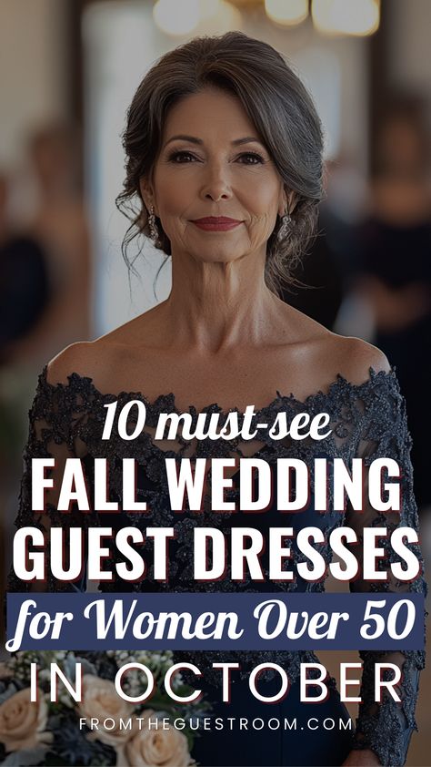 a woman over 50 wears fall wedding guest dress in october Fall Gowns Wedding Guest, Formal Wedding Guest Dress Winter Country, Arizona Wedding Guest Dress, Wedding Guest Dress Xl, Womens Dresses For Wedding, Over 50 Evening Dresses, Flattering Cocktail Dress, Welcome Dinner Wedding Outfit, Wedding Guest Outfit For Plus Size Women