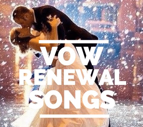 Vow renewals are special, so picking the rigtht song matters. Here is the ultimate list of songs for your vow renewal ceremony. Wedding Party Quotes, Vow Renewal Dress, Wedding Vow Renewal Ceremony, Wedding Ceremony Songs, Anniversary Songs, Vowel Renewal, Party Quotes, Renewal Wedding, Vow Renewal Ceremony