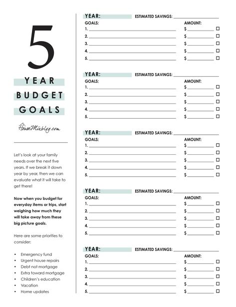 5 year budget goal planner printable Year Budget Plan, 5 Year Plan, Money Planner, Budget Goals, Budget Plan, Goals Worksheet, Savings Planner, Personal Budget, Home Planner