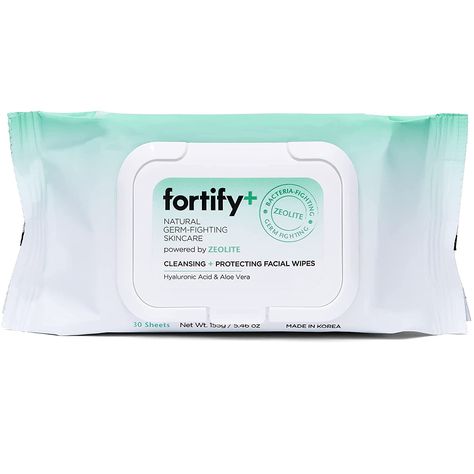 Amazon.com: Fortify Natural Germ-Fighting Skincare - Facial Wipes - Skin Protecting + Cleansing | Helps Protect, Hydrate & Refresh skin | Clean Beauty | Made in Korea - 30 Count : Beauty & Personal Care Wet Wipes Design, Wipes Packaging, Cleaning Products Design, Face Wipes, Facial Wipes, Cleansing Face, Cleansing Wipes, Oily Skin Care, Wet Wipes