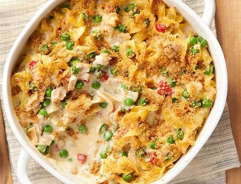 Campbells Tuna Noodle Casserole, Tuna Noodle Casserole Healthy, Tuna Noodle Casserole Easy, Tuna Noodle Casserole Recipe, Tuna Casserole Easy, Salad Appetizer Cups, Campbells Recipes, Campbells Soup Recipes, Tuna Casserole Recipes