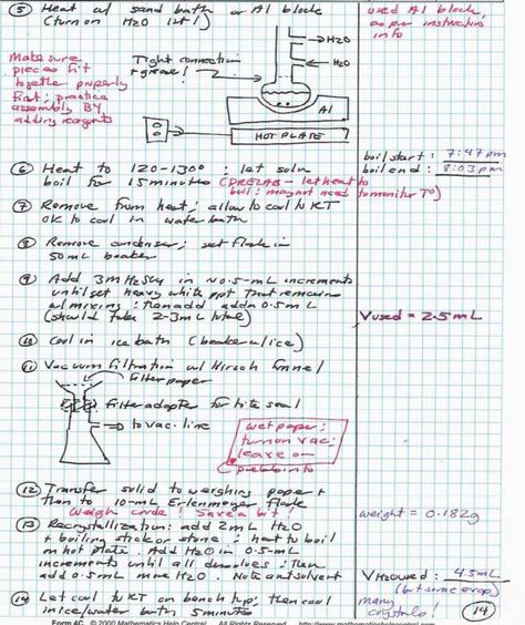 Undergrad teaching lab notebook example page Lab Notebook, Notebook Aesthetic, Chemistry Labs, Laboratory Science, Learning Strategies, Branding Mood Board, College Study, School Help, Organic Chemistry