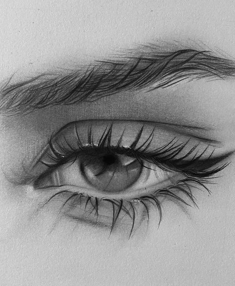 Charcoal Pencil Eye Sketch, Eye Drawing Charcoal, Eye Charcoal Drawing, Simple Realistic Drawings, Eye Drawings Easy, Animal Eye Drawing, Asian Eyes Drawing, Charcoal Eye Drawing, Time Drawing Ideas