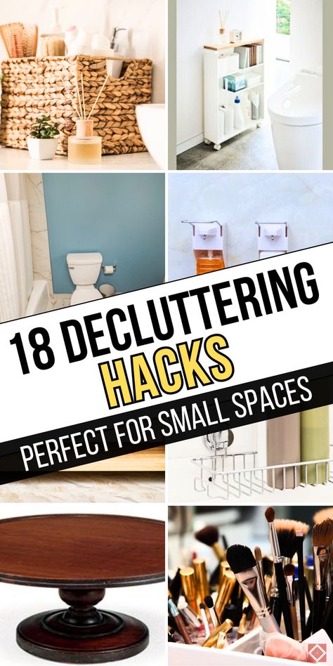 Keep your bathroom clutter-free with these 18 easy organization hacks! This list includes smart towel storage ideas, cabinet layout tips, and creative ways to maximize sink space, perfect for small bathrooms or single-bathroom homes. Each hack helps you make the most of limited space while keeping everything accessible. Save this pin for a tidier, more functional bathroom! Small Bath Counter Organization, How To Declutter Bathroom, Small Bath Organization Ideas, Small Space Organization Bathroom, Cute Bathroom Organization Ideas, Bathroom Hacks Organizing Ideas, Small Bathroom Hacks Space Saving, How To Organize Small Bathroom, Small Apartment Bathroom Storage Ideas