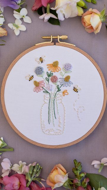 Mental Health Embroidery, Paint Lettering, Embroidery Workshop, Winter Embroidery, Easter Embroidery, Learn Embroidery, Embroidery For Beginners, Embroidery Tutorials, Embroidery Projects