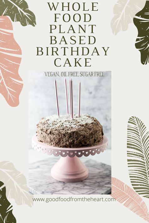 This whole food plant based birthday cake is chocolate coconut heaven! Oil and refined sugar free, but you would never know it! Make someone’s day with this vegan fudgy chocolate cake. #vegan #wholefoodplantbased #cake #vegancake #wfpbcake #wfpb Plant Based Birthday Cake, Plant Based Cake, Coconut Birthday Cake, Chocolate Coconut Cake, Plant Based Whole Food Recipes, Cake Base Recipe, Chocolate Cake Vegan, Fudgy Chocolate Cake, Whole Plant Based