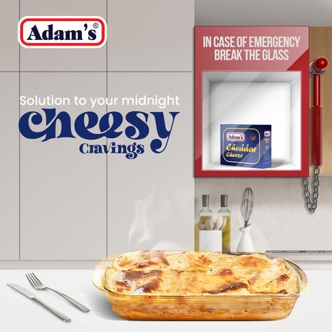 Adam’s Cheddar Cheese, your ultimate midnight craving solution. Embrace the cheesy delights! 🌐: www.adamsestore.com #AdamsMilkFoods #Adams #CheddarCheese #Cheese Cheese Creative Ads, Milk Advertising, Midnight Cravings, Social Media Branding Design, Media Branding, Social Post, Food Poster Design, Social Media Branding, Creative Ads