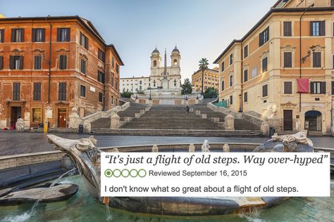 The Spanish Steps: “Just a flight of old steps.” | 16 Italian Landmarks That Are Actually Crap 2 Days In Rome, Rome In A Day, Visit Rome, Rome Itinerary, Spanish Steps, Travel To Italy, When In Rome, Piazza Navona, Italy Rome