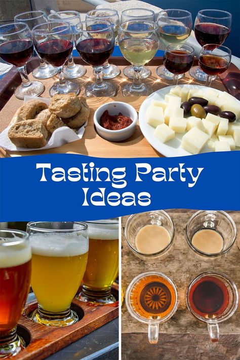 How To Host A Tasting Party With Friends Tasting Party Ideas, Blind Wine Tasting Party, Wine Exchange, Drunk Jenga, Blind Wine Tasting, Couples Games, Classroom Party Games, Summer Party Games, Beer Olympic