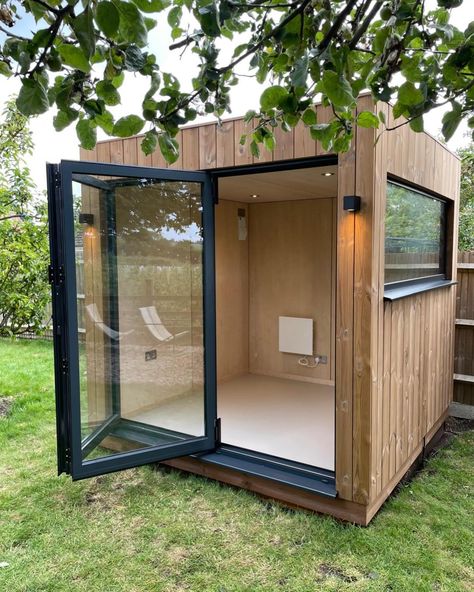 Here’s a compact classic OKOPOD that’s going to become a brilliant working from home space. OKOPODs can be built any size of shape and are used for all sorted of purposes from offices to gyms to full homes. Contact us for more information info@okopod.com #smalloffice #gardenroom #gardenoffice #gardenpod #gardenretreat #gardenstudio #gardenhangout #homeoffice #office #wfh #workfromhome #prefab #annexe #annex #tinyhome #smallhome #tinyliving Tiny Garden Office, Small Garden Office Pod, Small Garden Room, Small Garden Office, Garden Office Shed, Cool Sheds, Garden Room Ideas, Office Shed, Garden Pods