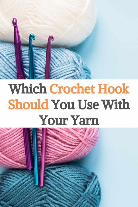 What Crochet Hook To Use, What Size Crochet Hook For Bulky Yarn, 25mm Crochet Hook Patterns, Polyester Yarn Crochet, Crotchet Hook, Crochet Help, Custom Crochet Hooks, Large Crochet Hooks, Big Yarn