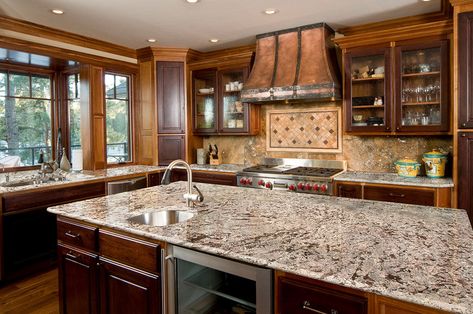 Black granite countertops kitchen