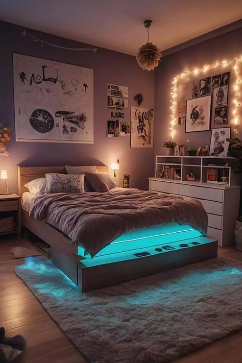 Best Room Designs, Teen Bedroom Decor Ideas, Bedroom Ideas Creative, Accent Room, Teenager Bedroom Design, Teenager Bedroom, Cozy Bedroom Design, Teen Bedroom Ideas, Room Makeover Ideas