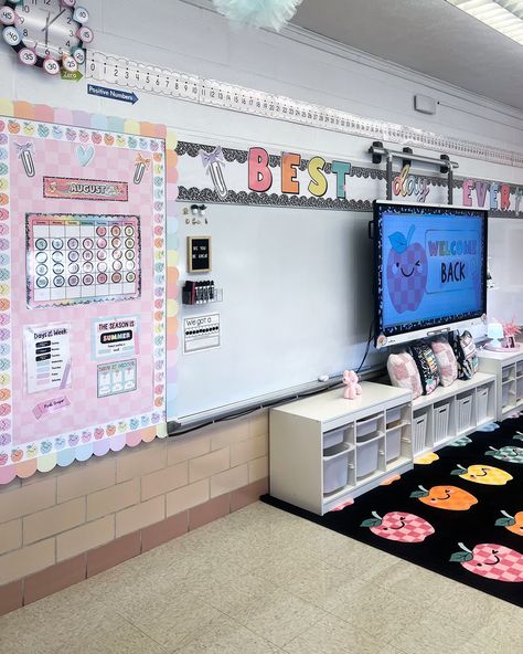 We are obsessed with how cute this classroom turned out! Cheers to an amazing school year Alexa! ❤️ Click the 🔗 in our profile to shop the Saved By The Pastel collection! #classroomdecor #classroominspiration #classroomtheme #classroomideas #pastelclassroom #newclassroom #teachersfollowteachers #teachertribe #teacherdecor Classroom Cabinet, Positive Numbers, New Classroom, Classroom Inspiration, Teaching Classroom, Classroom Themes, Classroom Decor, School Year, Pastel