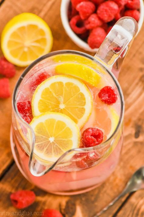 This Pink Lemonade Vodka Punch is the perfect summer cocktail!  Made with only THREE ingredients, you will want to make this vodka punch recipe all summer long.