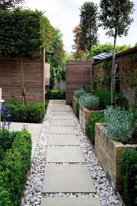 Stone Walkways, Small Backyard Garden Design, Side Yard Landscaping, Small Backyard Gardens, Modern Landscape Design, Cottage Gardens, Landscape Designs, Backyard Garden Design, Landscaping Tips