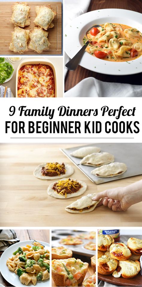 9 Family Dinners Perfect for Beginning Kid Cooks Kid Cooking, Kid Recipes, Kids Cooking Recipes, Messy Kids, Kids In The Kitchen, Cooking Classes For Kids, Kids Cooking, Think Food, Kid Food