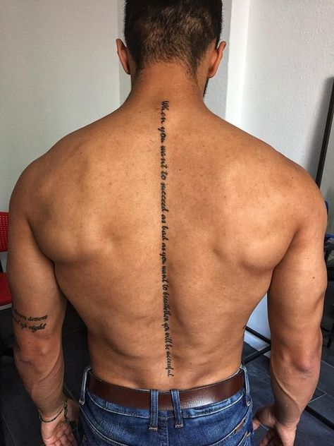 Anime Tattoo idea|#tattoo #handtattoo #tattoos #tattooideas 1652 Back Tattoo Quotes, Quote Tattoo Ideas, Back Tattoos Spine, Tattoo Homme, Spinal Tattoo, Small Chest Tattoos, Idea Tattoo, Quote Tattoos, Circle Tattoos