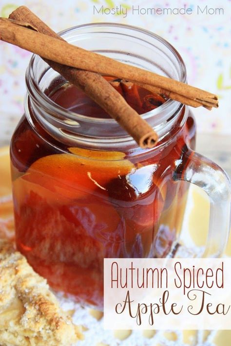 Apple Tea Recipe, Cloves Recipes, Hot Tea Recipes, Apple Tea, Autumn Tea, Spice Tea, Winter Drinks, Fall Drinks, Fall Spices