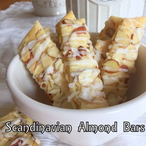 Almond Desserts, Almond Pastry, Almond Bars, Norwegian Food, Scandinavian Food, Swedish Recipes, Cookie Bar Recipes, Almond Cookies, Almond Recipes