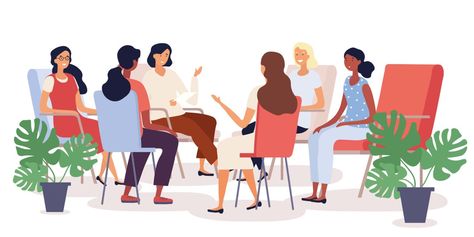 Support Illustration, Self Help Group, Good Employee, Peer Support, Mental Health Services, Group Therapy, Local Girls, Support System, Emotional Support