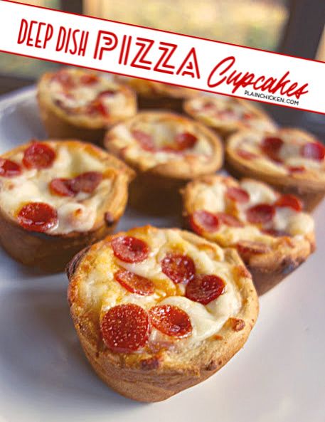 Summer Appetizers, Pizza Cupcakes, Pizza Cups, Food Bakery, Pizza Muffins, Food Summer, Mini Pizzas, Muffin Tin Recipes, Deep Dish Pizza