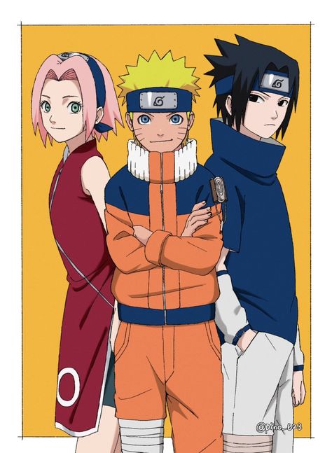 Team 7 Naruto, Kamen Rider Zio, Naruto Team 7, Twitter Link, Naruto Teams, Boruto Characters, Naruto Drawings, Naruto Sasuke Sakura, Naruto Shippuden Characters