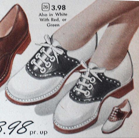 1950s saddle shoes women Womens Saddle Shoes, Saddle Oxfords, Childhood Memories 70s, Saddle Shoes, Good Ole Days, Rockabilly Style, Vintage Memory, Those Were The Days, I Remember When