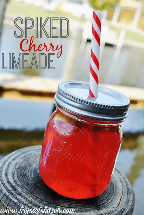 Spiked Cherry Limeade Cocktail Recipe Spiked Cherry Limeade, Cherry Limeade Cocktail, Foods For Diet, Limeade Cocktail, Cherry Limeade Recipe, Limeade Recipe, Low Calorie Foods, Specialty Beer, Beer Drinks