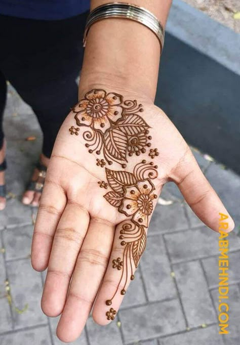 50 Front Hand Mehndi Design (Henna Design) - March 2020 Palm Mehndi Design Kids, Palm Full Mehndi Design, Simple Mehndi Designs On Palm, Mendhi Designs Inside Palm, Mehndi Simple Designs Front Hand Palm, Full Palm Mehndi Designs Simple, Simple Front Hand Mehndi Designs Palm, Simple Henna Designs Hand Palms Side, Mehendi Front Hand Design Simple