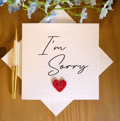 Sorry Cards For Boyfriend Handmade, Sorry Cards Handmade, Sorry Card, Apology Cards, Im Sorry Cards, Variety Food, Cards For Boyfriend, Please Forgive Me, Beautiful Wallpapers Backgrounds