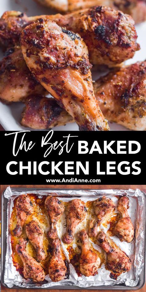 Chicken Leg Recipes Oven, Drumstick Recipes Oven, Chicken Legs In Oven, The Best Baked Chicken, Oven Baked Chicken Legs, Chicken Legs Recipe, Best Baked Chicken, Roasted Chicken Legs, Fried Chicken Legs