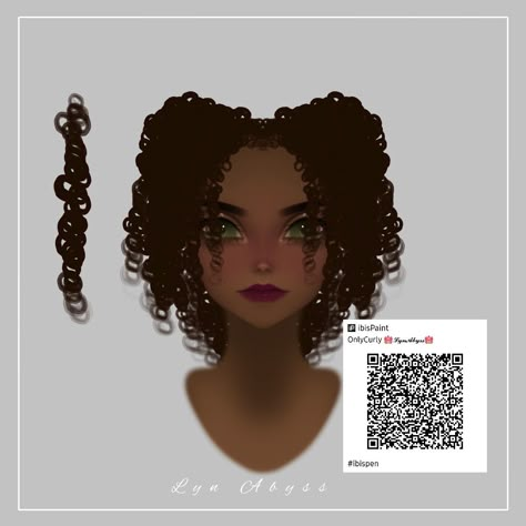 Ibis Paint Brushes Curly Hair, Ibis Paint X Curly Hair Brush, Ibispaint X Hair Brushes, Natural Hair Brush Ibis Paint, Ibispaintx Hair Brush, Ibis Paint X Curly Hair Qr Code, Curly Hair Codes Ibis Paint, Ibis Paint X Brushes Qr Code Curly Hair, Curly Hair Pen Ibis Paint