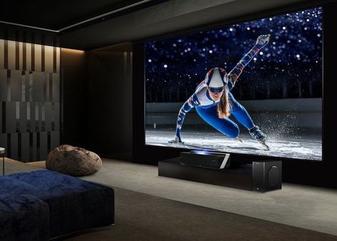 Hisense 4K HDR short throw projector launches in Australia -   Australians patiently waiting for the arrival of the hundred inch short throw projector from Hisense, will be pleased to know that the 4K HDR projector will be arriving in Australia next week. Officially named the … Short Throw Projector, Entertainment Center Shelf, Entertainment Stand, 4k Hdr, Healthy Living Quotes, Good Day Song, Diy Tv, Workout Chart, Patiently Waiting