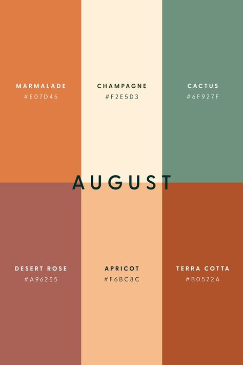 Motion Graphics Video, August Colors, Color Design Inspiration, Orange Color Palettes, Desain Editorial, Hex Color Palette, Color Schemes Colour Palettes, Brand Color Palette, Color Palate