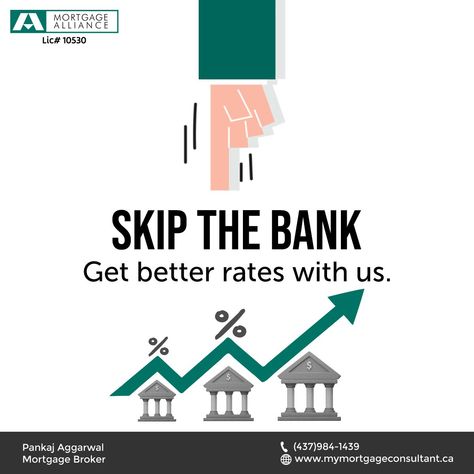 Skip the bank, get better rates with us. Our private lending options offer lower rates and more flexible mortgage options than traditional banks. Contact us today to learn more about how we can help you save money on your mortgage. #realestate #realtor #mortgagebroker #home #realestateagent #firsttimehomebuyer #newhome #refinance #investment #househunting #property #finance #loanofficer #creditrepair #loans #creditscore #mortgagelender Money Lender, Refinance Mortgage, Invest Money, Loan Officer, Mortgage Lenders, Why Choose Us, More Flexible, Credit Repair, Investing Money