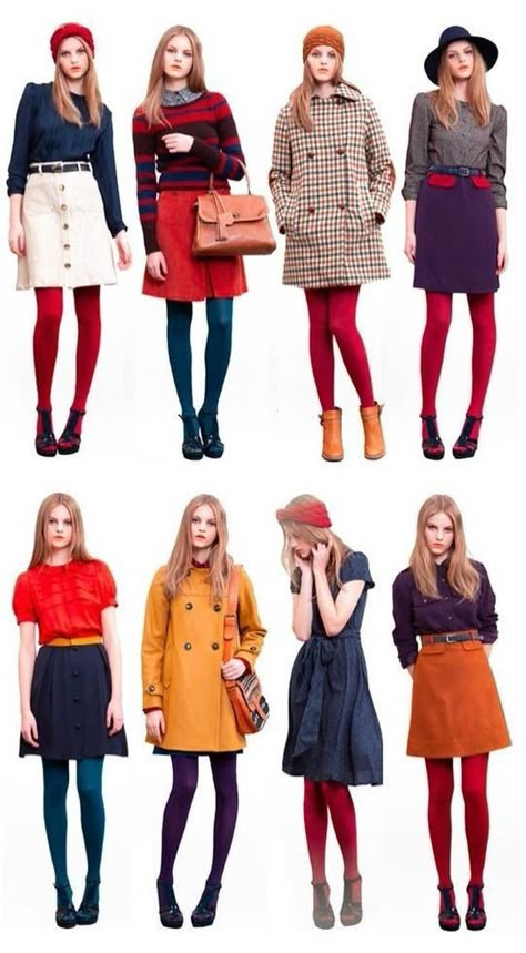 Twee Style 2023, 1960s Skirt Outfits, Twee Astetic, 1960 Inspired Outfits, 1960s London Fashion, 60s Mod Outfits, Twee Winter Outfit, Twee Fashion 2010s, Twee Aesthetics