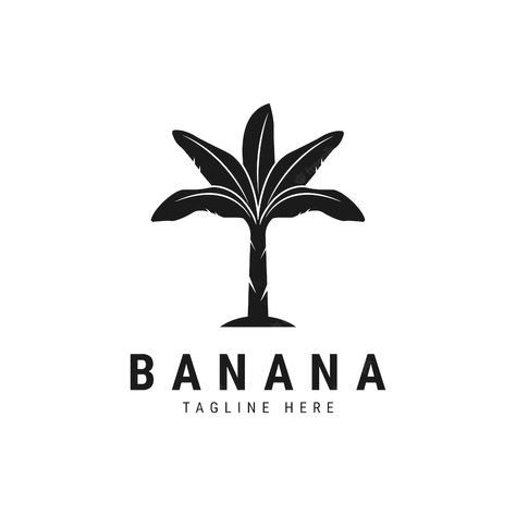 Banana Leaf Logo, Banana Logo, Palm Tree Vector, Banana Stand, Plant Logos, Logo Travel, L Logo, Design Brief, Banana Plants