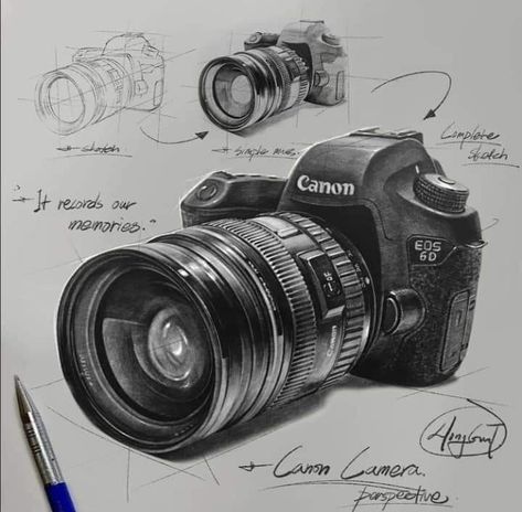 Camera Tutorial, Structural Drawing, Canon Dslr, Object Drawing, Canon Camera, Drawing Techniques, Pencil Drawings, Drawing Ideas, Click The Link