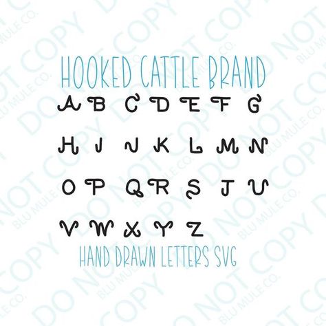 Handdrawn Brand Alphabet SVG Hooked Brand SVG Digital Download svg for cricut Cattle Brand svg - western svg - Brandin SVG Western font Font fonts #font #fonts 4.515 Western Writing, Magnolia Font, Chalkboard Art Quotes, Western Svg, Svg Western, Free Handwritten Fonts, Western Font, Cattle Brands, Farm Gate