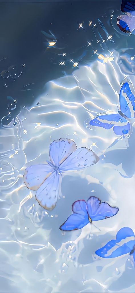 Blue Butterfly Aesthetic Wallpaper Iphone, Blue Aesthetic Wallpaper Butterfly, Butterfly Blue Aesthetic, Blue Butterfly Wallpaper Aesthetic, Blue Butterfly Background, Aesthetic Wallpaper Butterfly, Cute Home Screen Wallpaper Iphone, Blue Butterfly Aesthetic, Ipad Mini Wallpaper