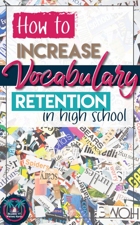 How To Teach Vocabulary, High School Vocabulary, Secondary Ela Classroom, Teach Vocabulary, Vocabulary Strategies, Brain Based Learning, Vocabulary Instruction, Teaching High School English, Esl Games