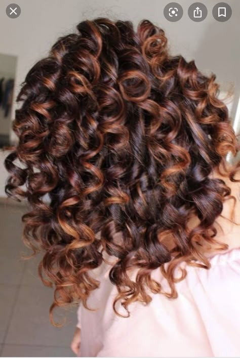 Spiral Perm Short Hair, Curly Balayage Hair, Short Permed Hair, Spiral Perm, Highlights Curly, Permed Hair, Highlights Curly Hair, Short Hair Images, Colored Curly Hair