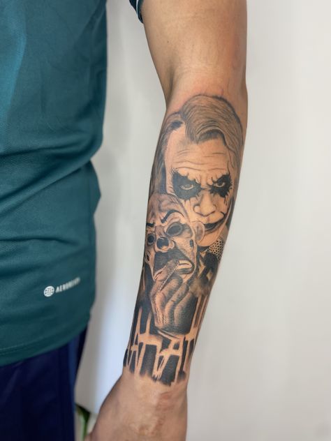 Badass Sleeve Tattoos, Tattoo Ideas Males, Joker Tattoo Design, Hard Tattoos, Red Dragon Tattoo, Sleeve Tattoos For Guys, Timeless Tattoo, High Jokes, Peaky Blinders Quotes