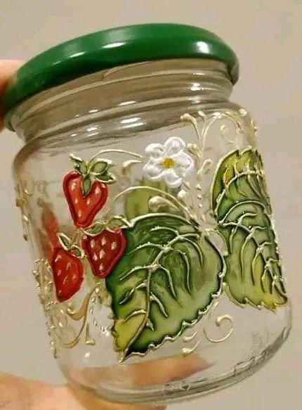 Toddlers Crafts, Aesthetic Craft, Glass Aesthetic, Glassware Crafts, Craft Food, Glass Painting Patterns, Crafted Gifts, Glass Bottle Diy, Glass Painting Designs