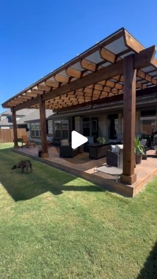 Patio With Awning Ideas, Skylift Patio Cover, Pergola Patio Attached To House, Bronze Roof, Outdoor Patio Roof Ideas, Skypoly Pergola, Outdoor Pergola Ideas, Pergola Roof Ideas, Roof Riser