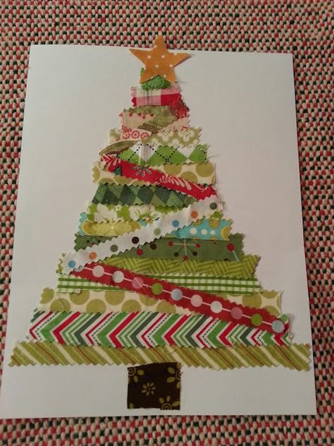 Santa's Grotto, Fabric Christmas Cards, Playgroup Ideas, Christmas Grotto, Pink Park, Christmas Tree Tutorial, Fun Christmas Tree, Kindergarten Christmas, Christmas Tree Craft