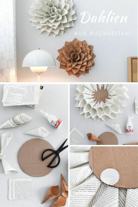 Wand Diy, Desain Quilling, Diy Crafts Room Decor, Home Diy Decor, Diy Decor Ideas, Diy Crafts For Home Decor, Paper Crafts Diy Tutorials, Paper Flowers Diy, Paper Crafts Diy Kids